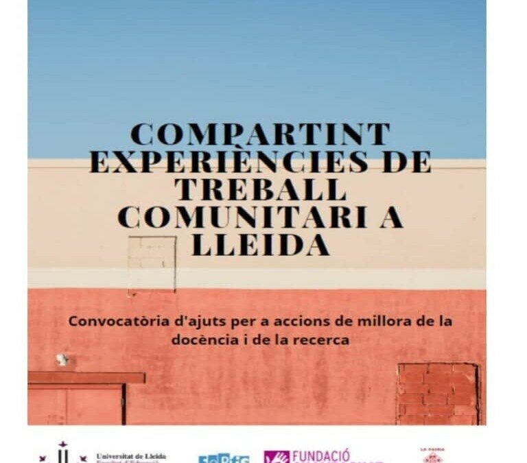 CRÒNICA DE LES I JORNADES D’INTERVENCIÓ COMUNITÀRIA A LA UDL. GRAU DE TREBALL SOCIAL